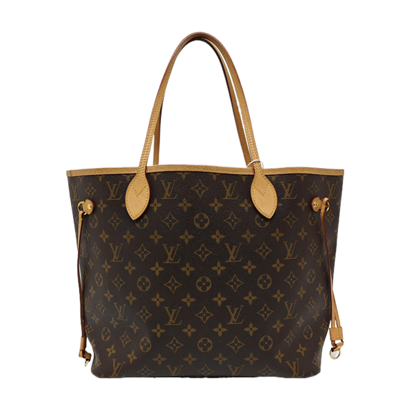 NEVERFULL MM Monogram Coated Canvas Brown
