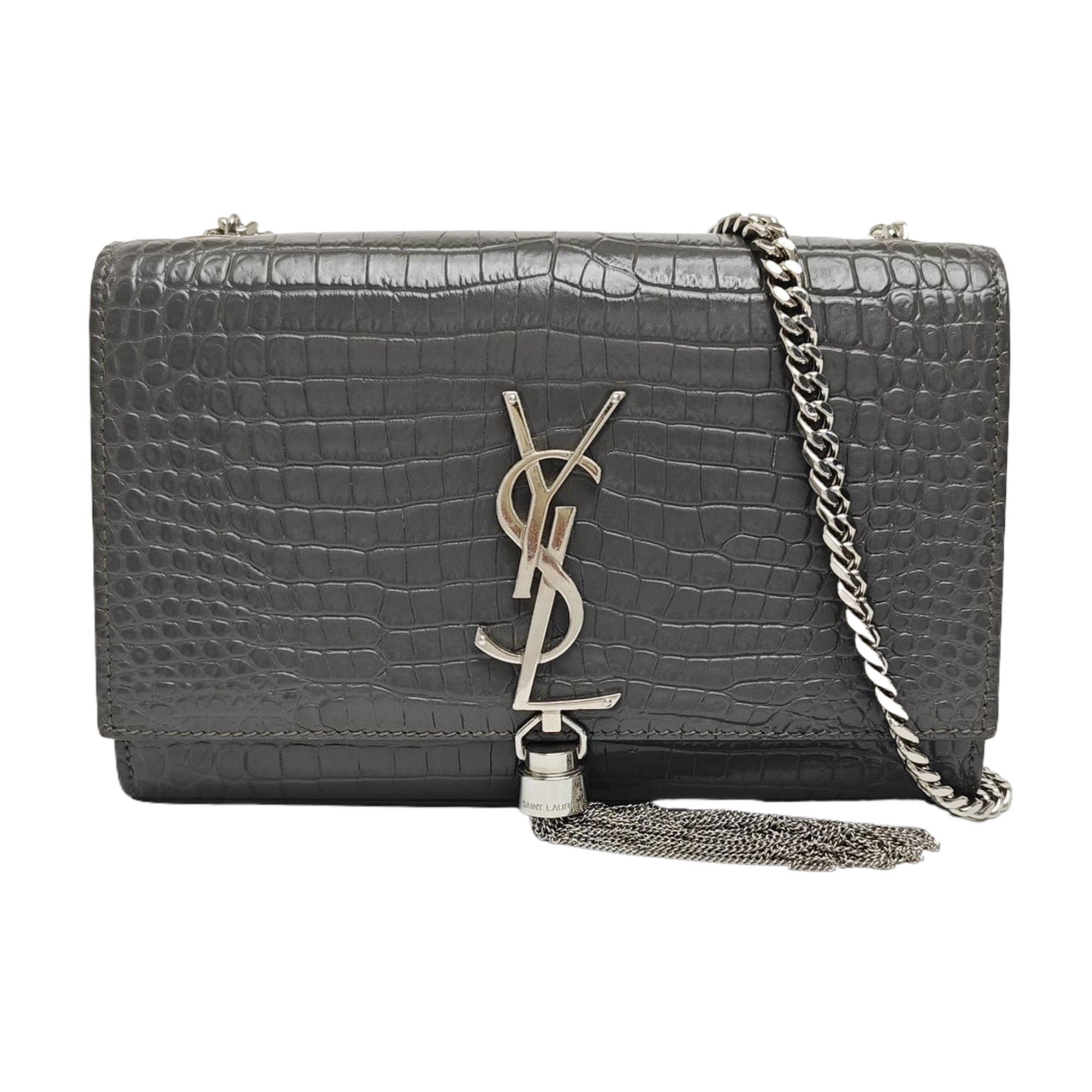 KATE Small Calfskin Gray