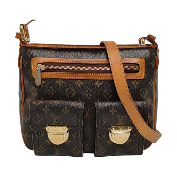 HUDSON MM Monogram Coated Canvas Brown
