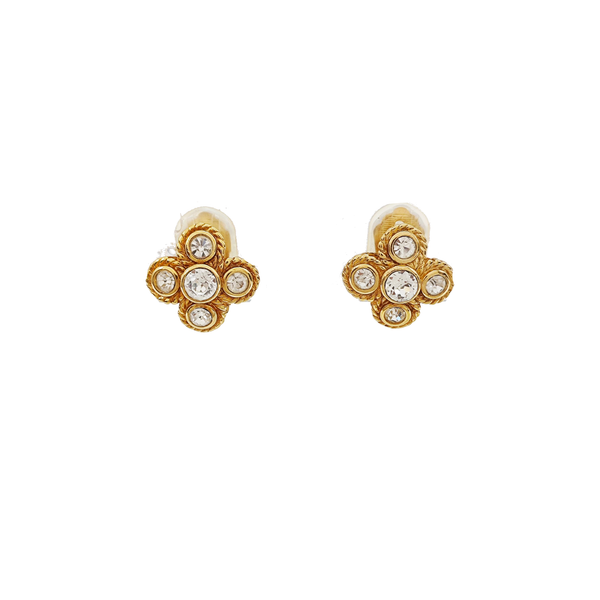 Metal Gold Clip On Earrings