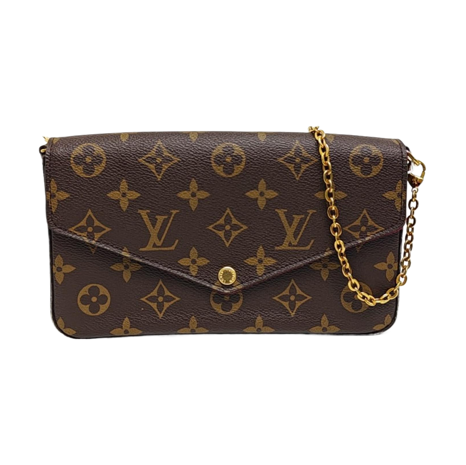 FÉLICIE Monogram Coated Canvas Brown