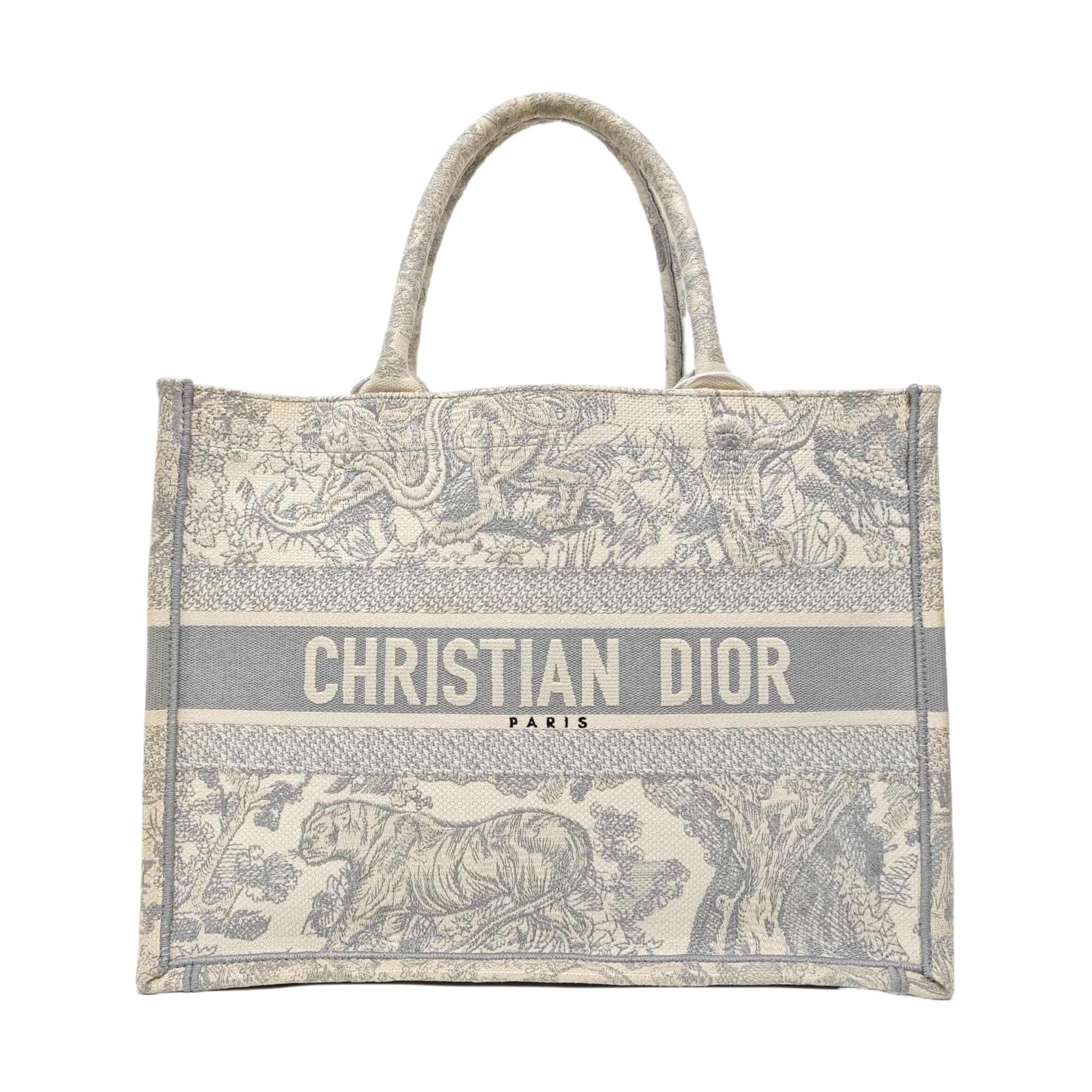 Book Tote Medium Fabric Gray