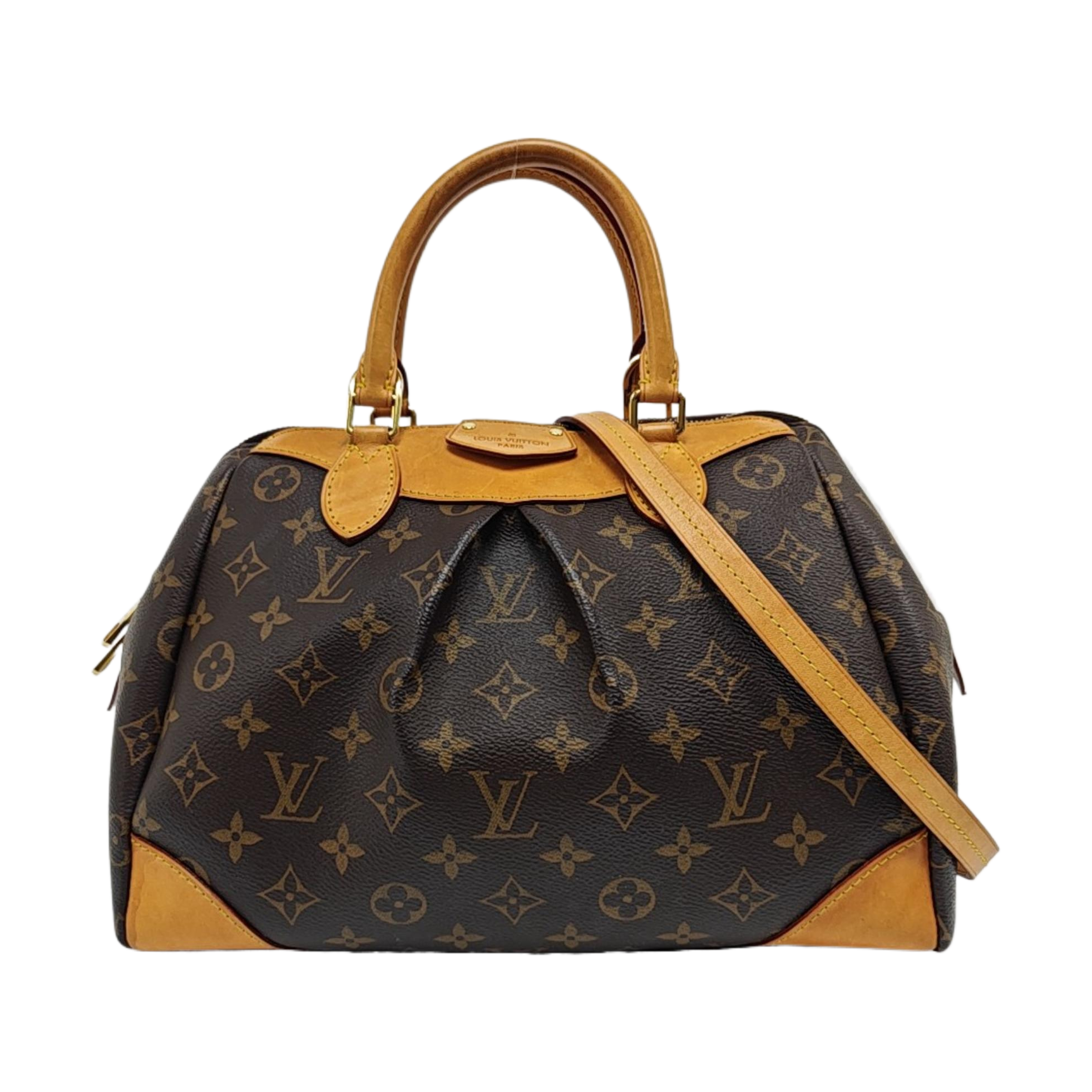 SEGUR Monogram Coated Canvas Brown