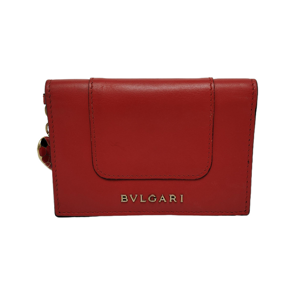 SERPENTI FOREVER Quilted Calfskin Red Card Holder