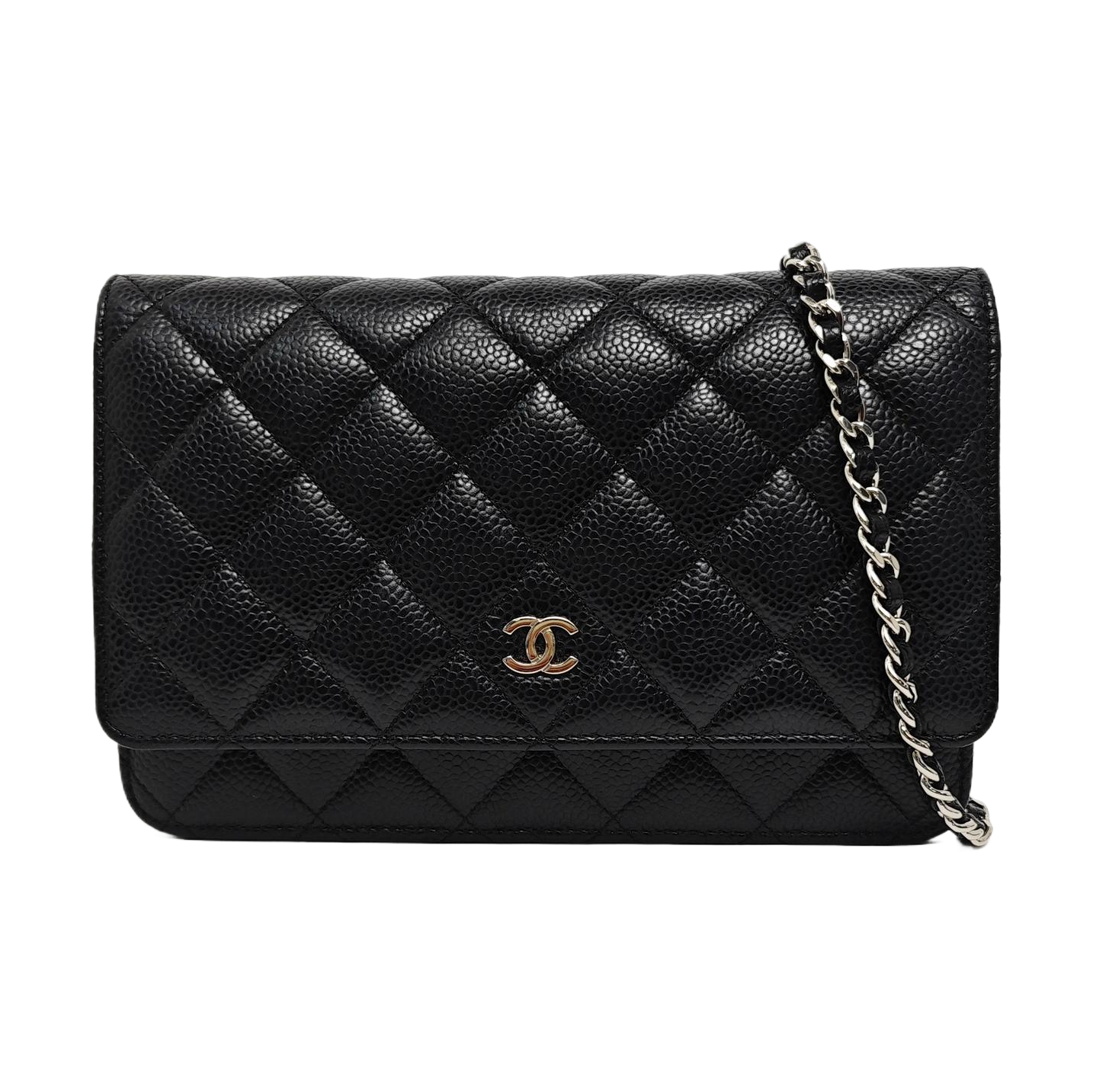 WOC Quilted Grained Calfskin Black