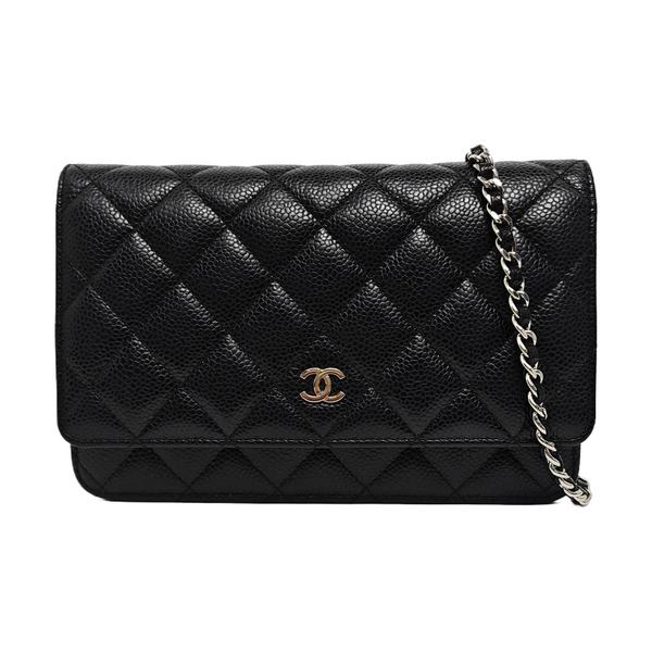 WOC Quilted Grained Calfskin Black
