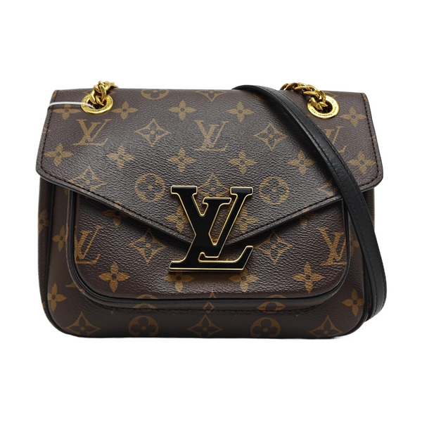 PASSY Monogram Coated Canvas Brown