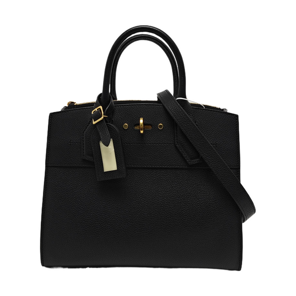 CITY STEAMER PM Calfskin Black