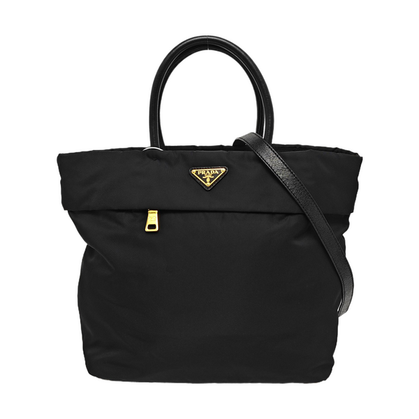Nylon Shoulder Bag Black
