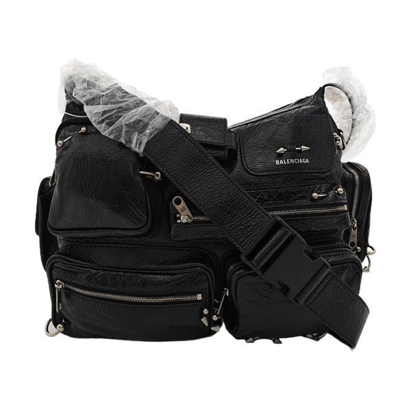 Lambskin Shoulder Bag Black