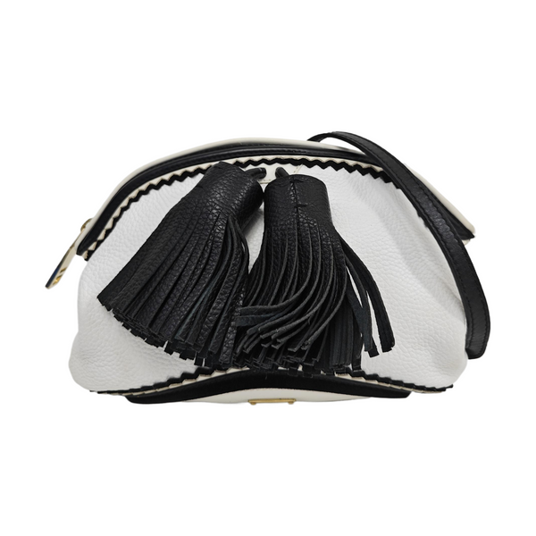 Calfskin Shoulder Bag White