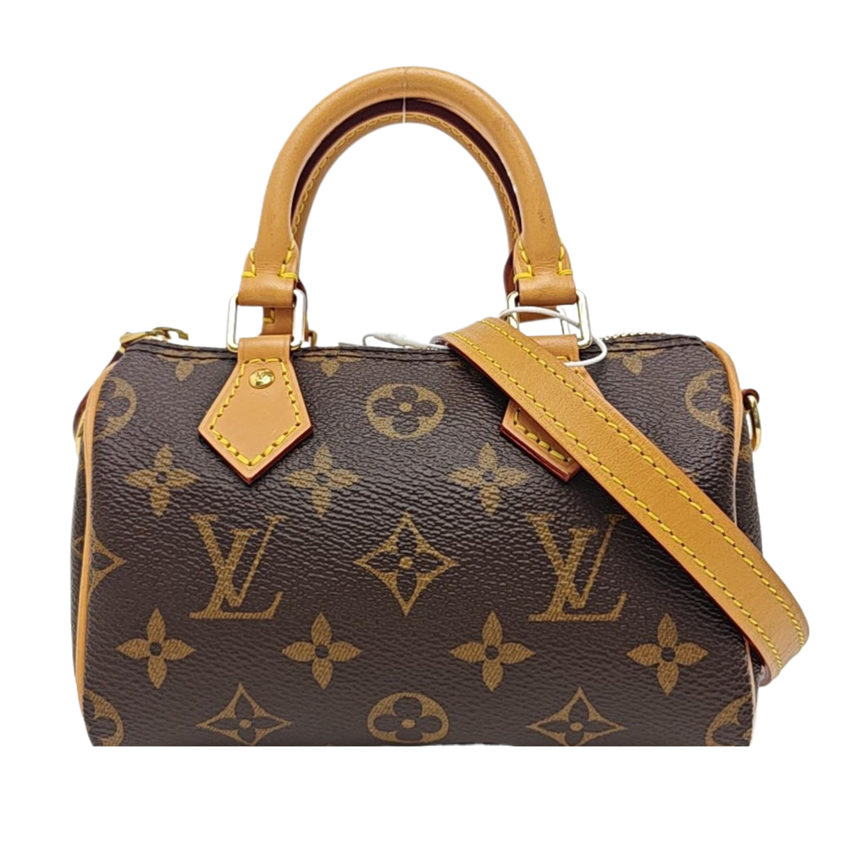 SPEEDY Nano Monogram Coated Canvas Brown