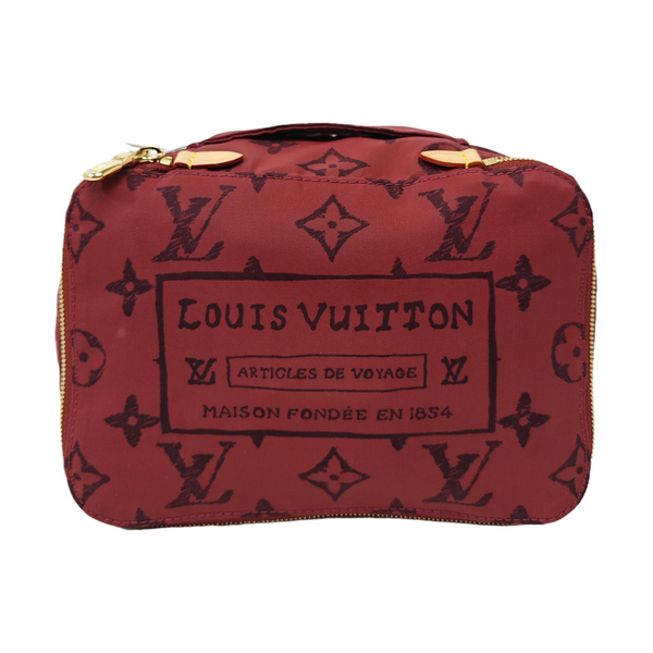CUBE DE RANGEMENT PM Monogram Nylon Red