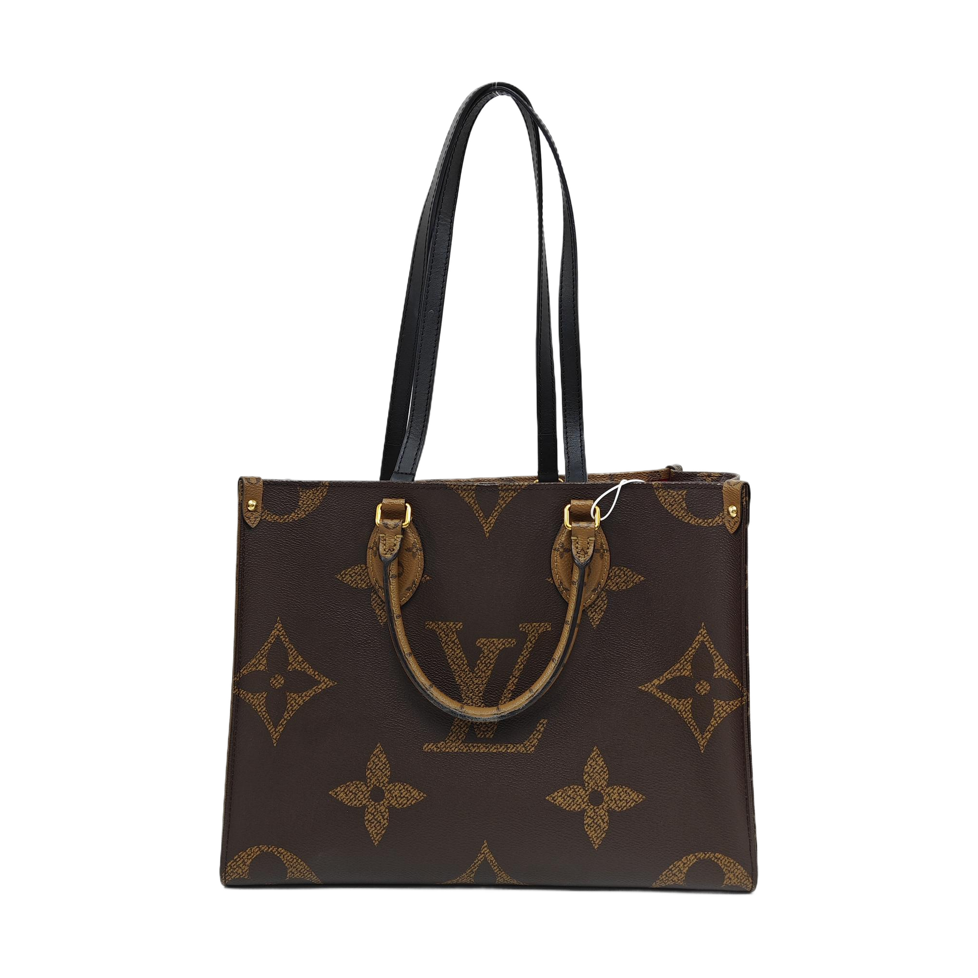 ONTHEGO MM Monogram Coated Canvas Brown
