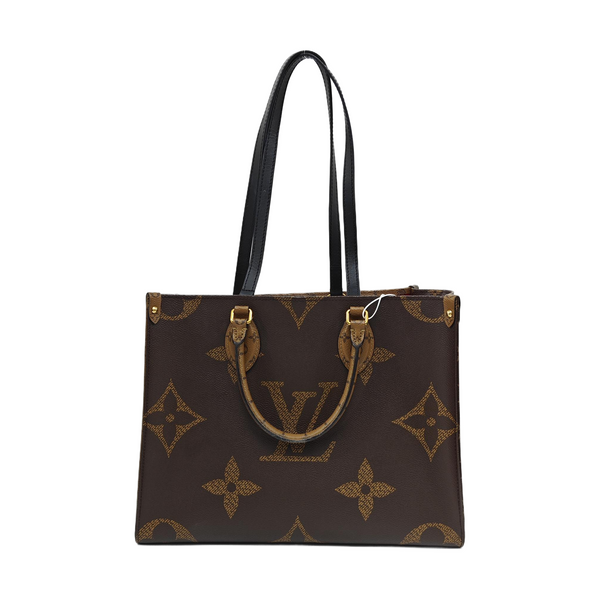 ONTHEGO MM Monogram Coated Canvas Brown