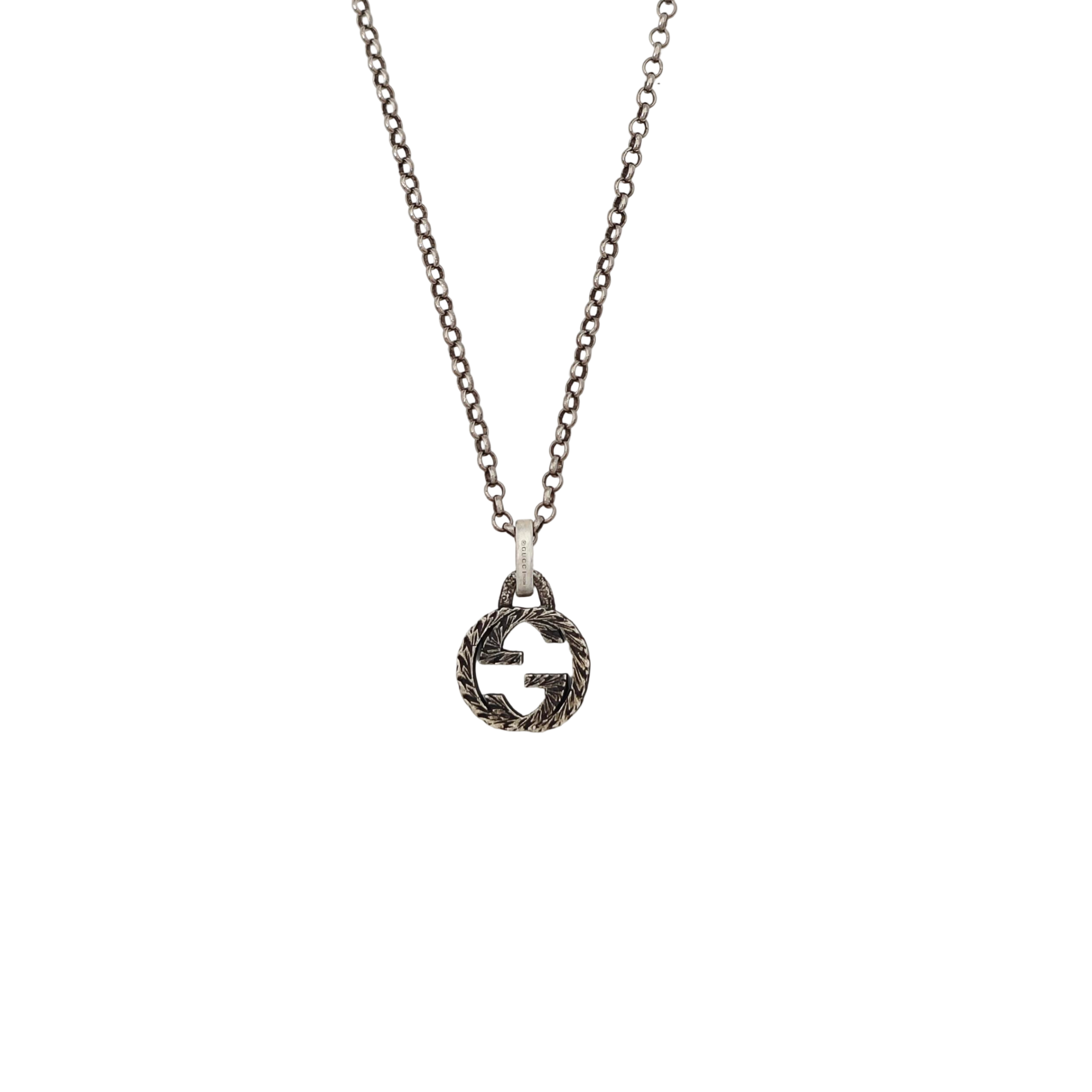 Interlocking G 925 Sterling Silver Necklace