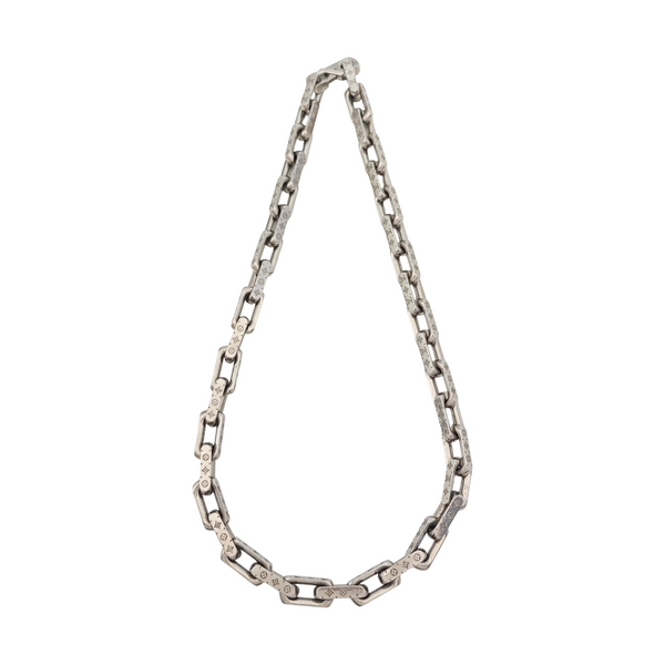MONOGRAM CHAIN Metal Silver Necklace