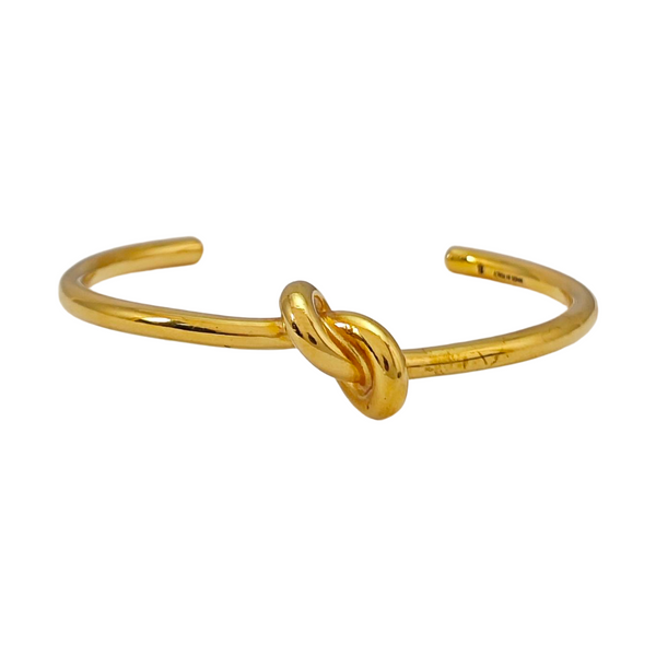 KNOT Brass Gold Bangle
