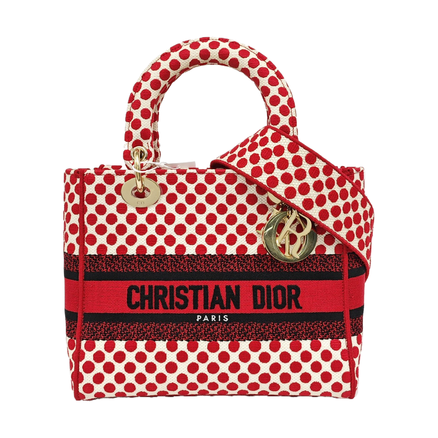 Lady D-Lite Medium Canvas Red