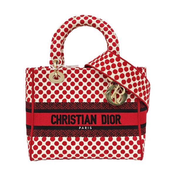 Lady D-Lite Medium Canvas Red