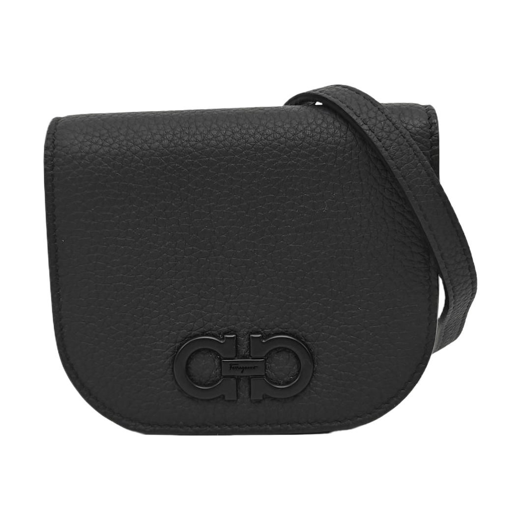 Calfskin Shoulder Bag Mini Black