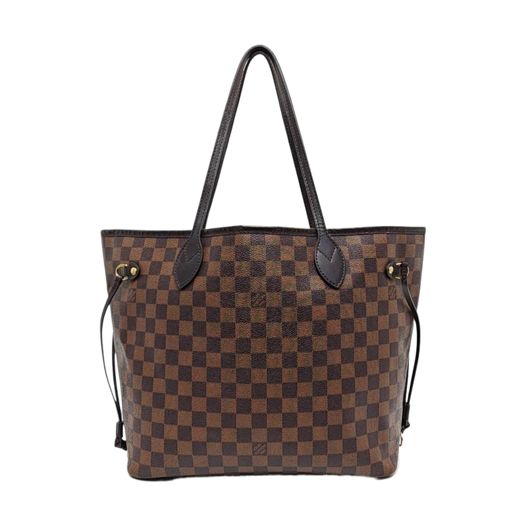 Authenticated pre-owned  NEVERFULL MM Damier Ebene Coated Canvas Brown - Tote Bag at Looply