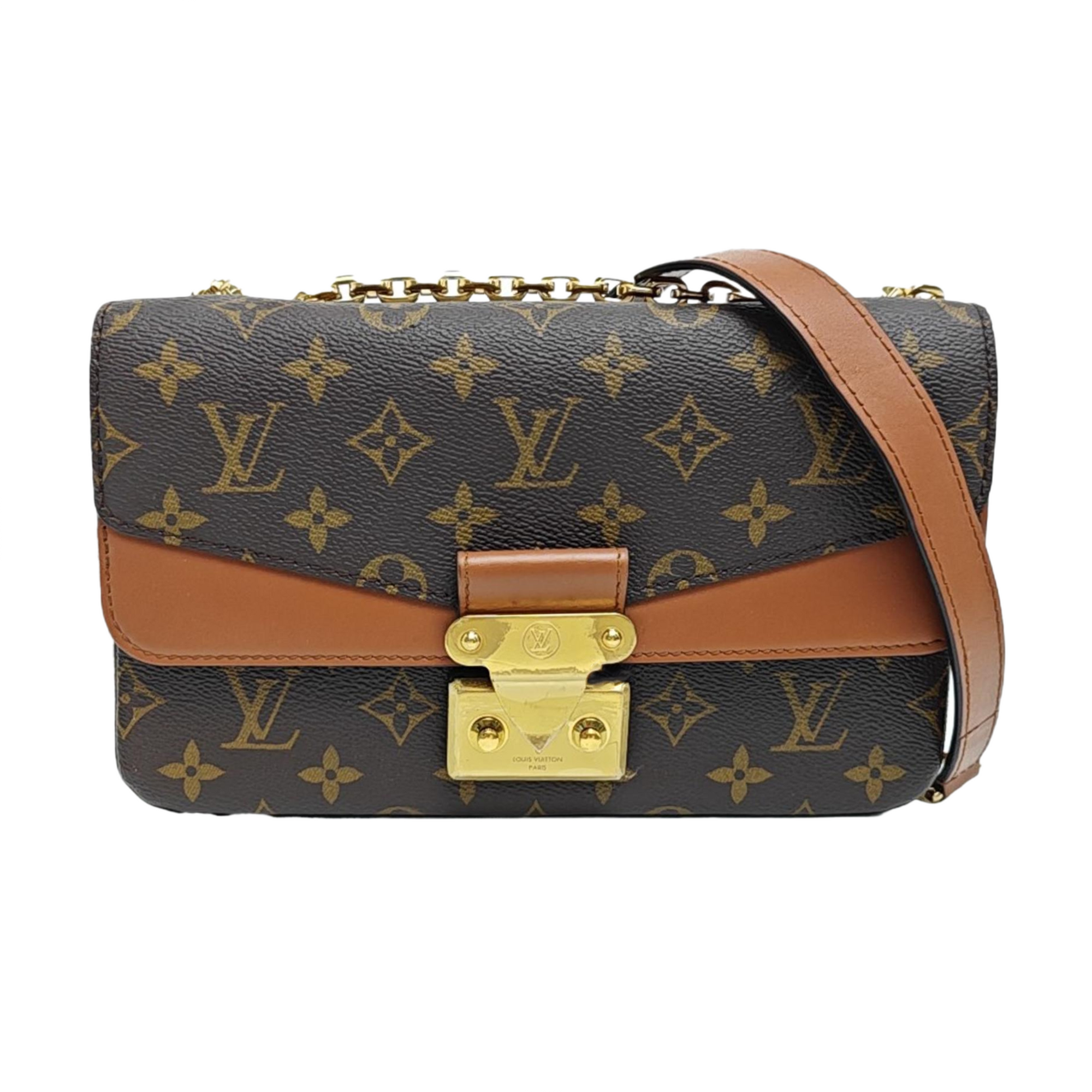 MARCEAU Monogram Coated Canvas Brown