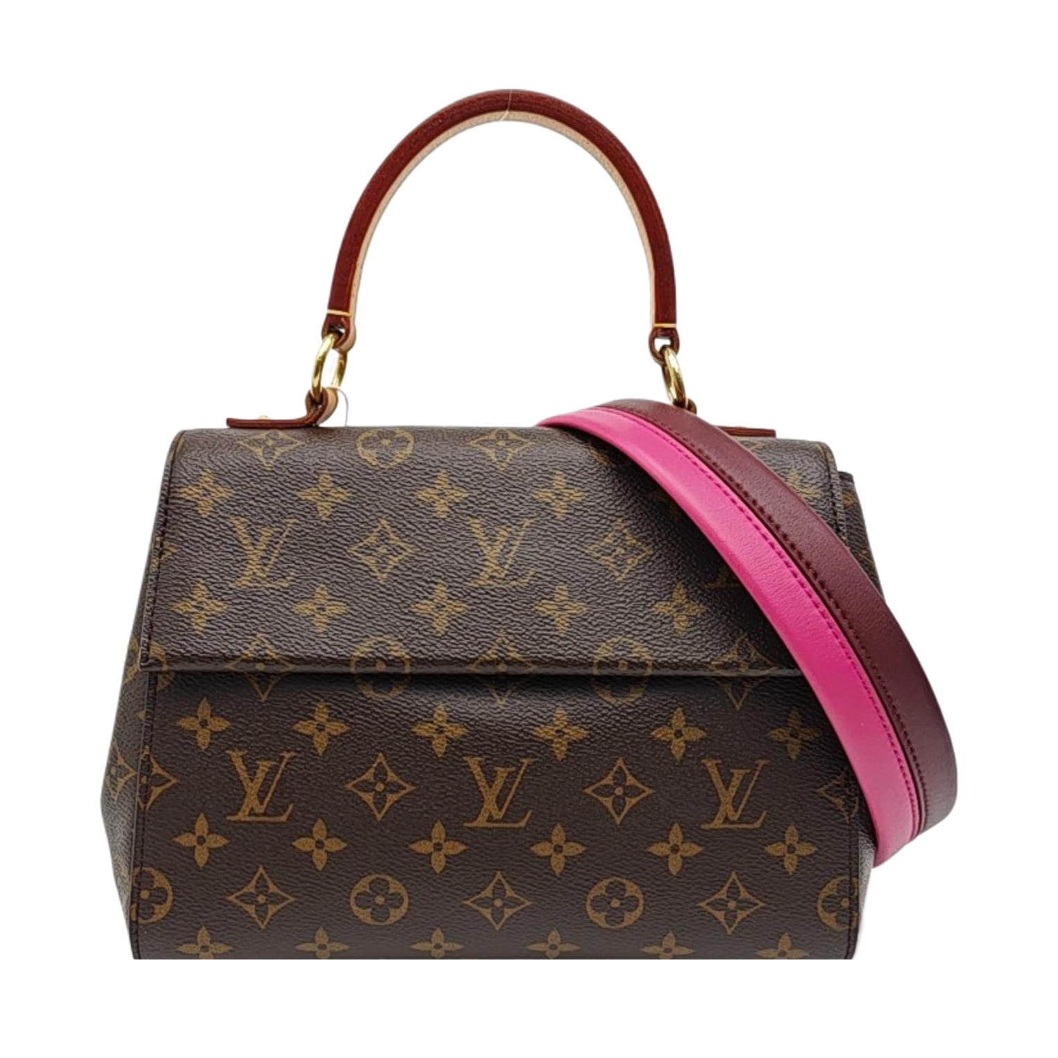 CLUNY PM Monogram Coated Canvas Brown