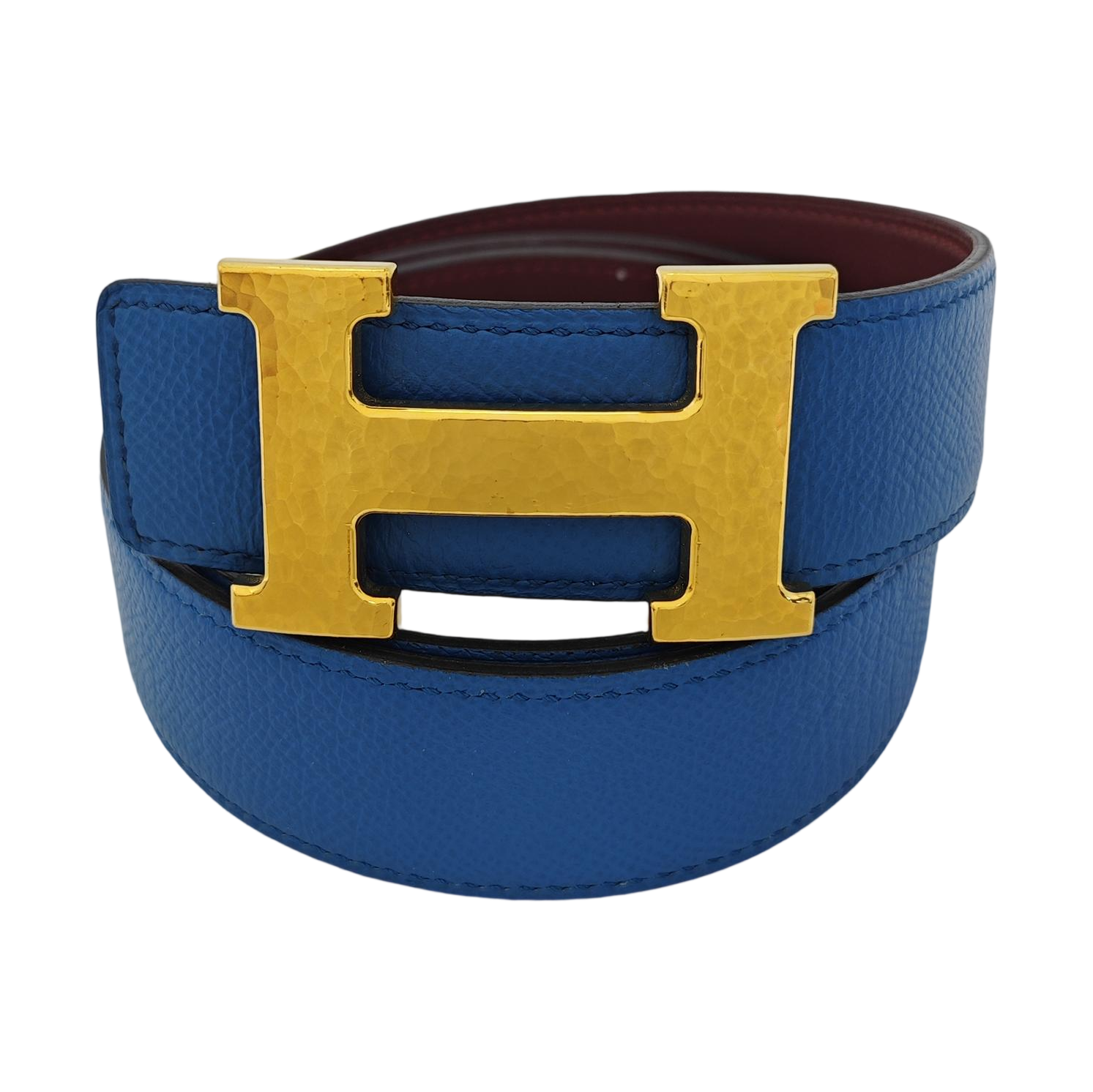 Leather Belt Blue