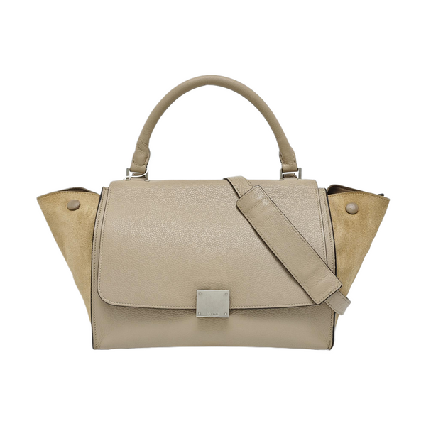 TRAPEZE Small Calfskin Beige