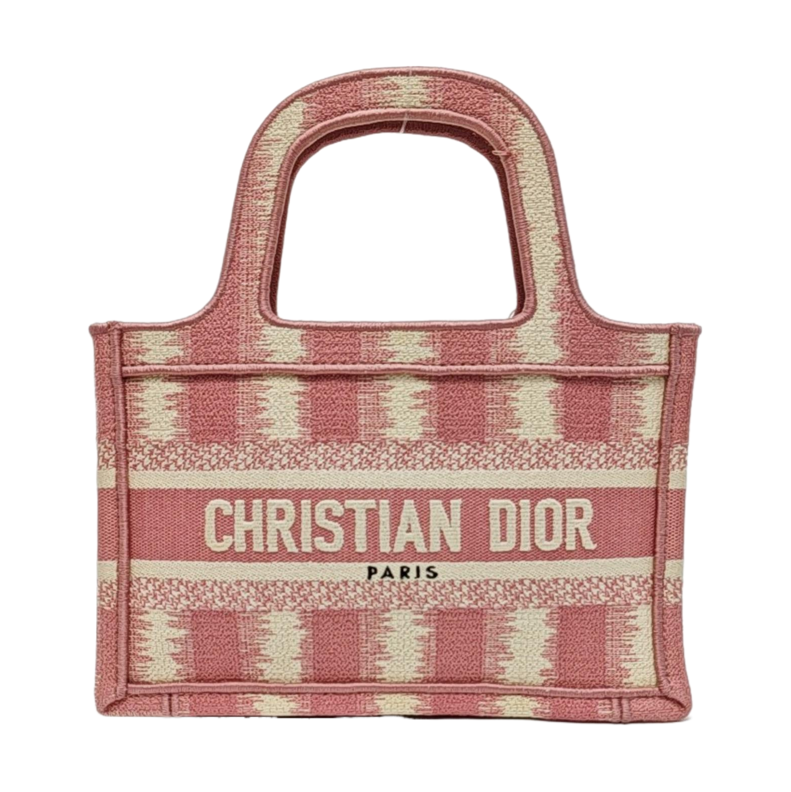 Authenticated pre-owned  Book Tote Mini Fabric Pink - Tote Bag at Looply