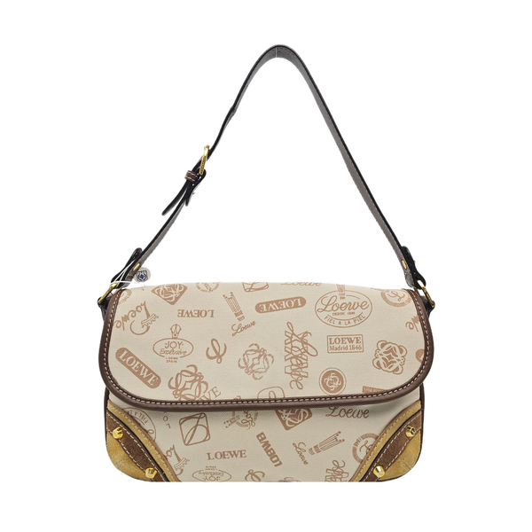 Calfskin Shoulder Bag Beige