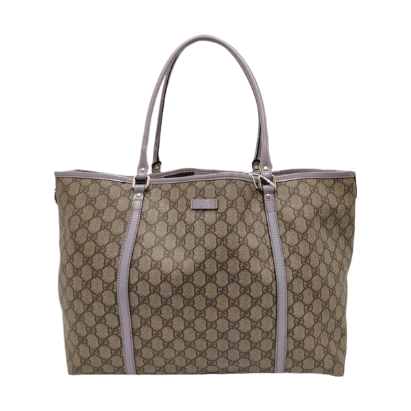 Monogram Coated Canvas Tote Bag Beige