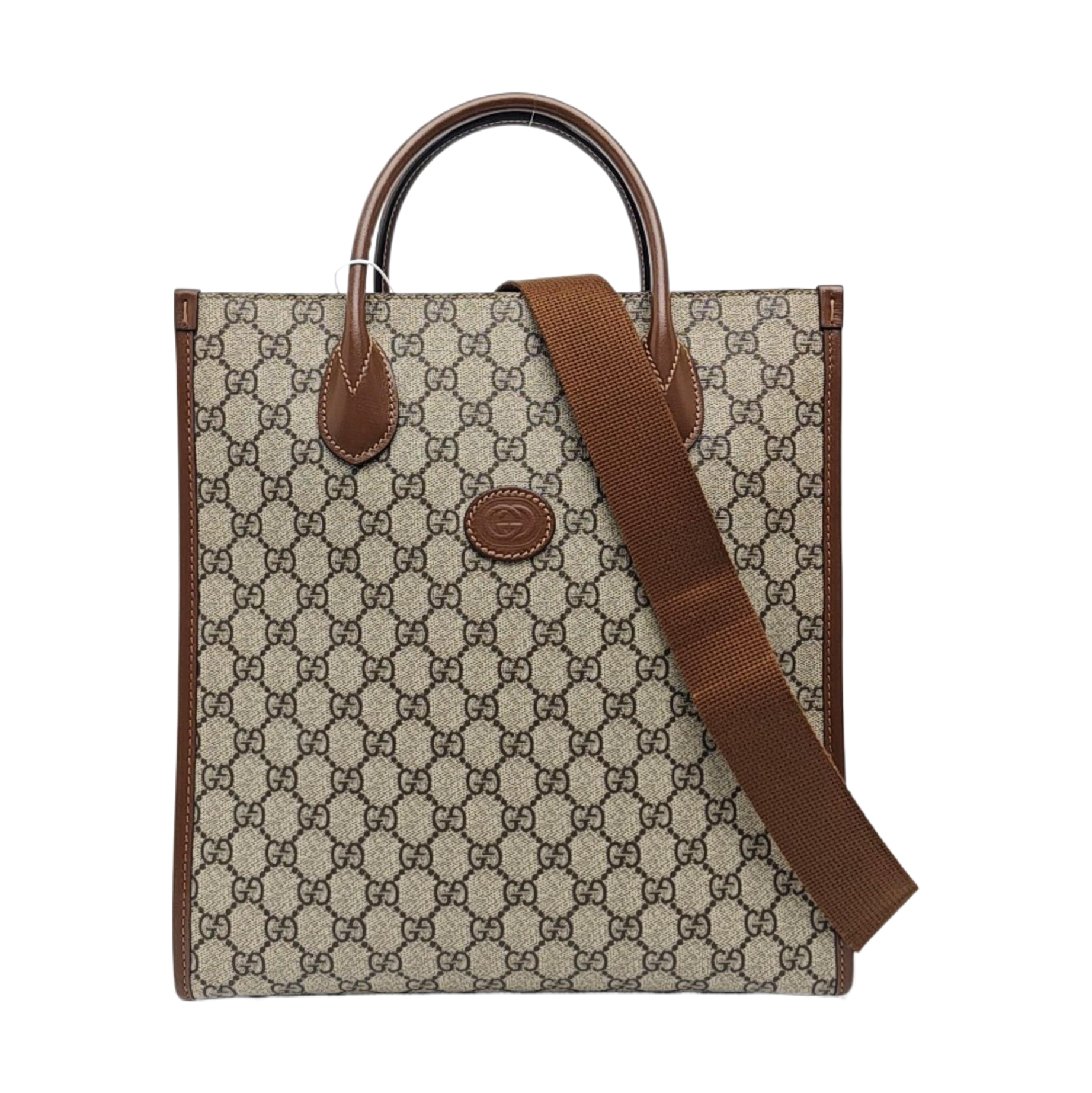 GG Multicolor Monogram Coated Canvas Beige
