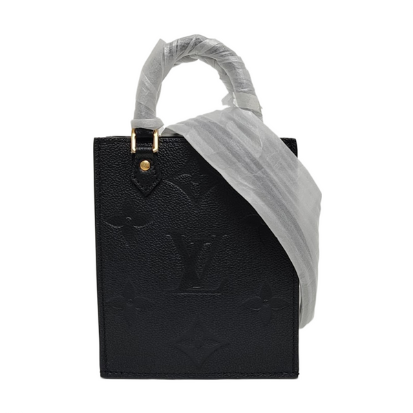 SAC PLAT Mini Calfskin Black
