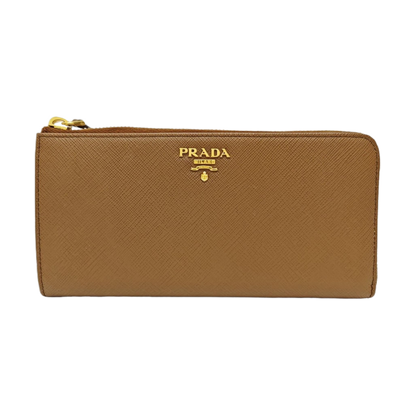 Saffiano Calfskin Wallet Large Brown