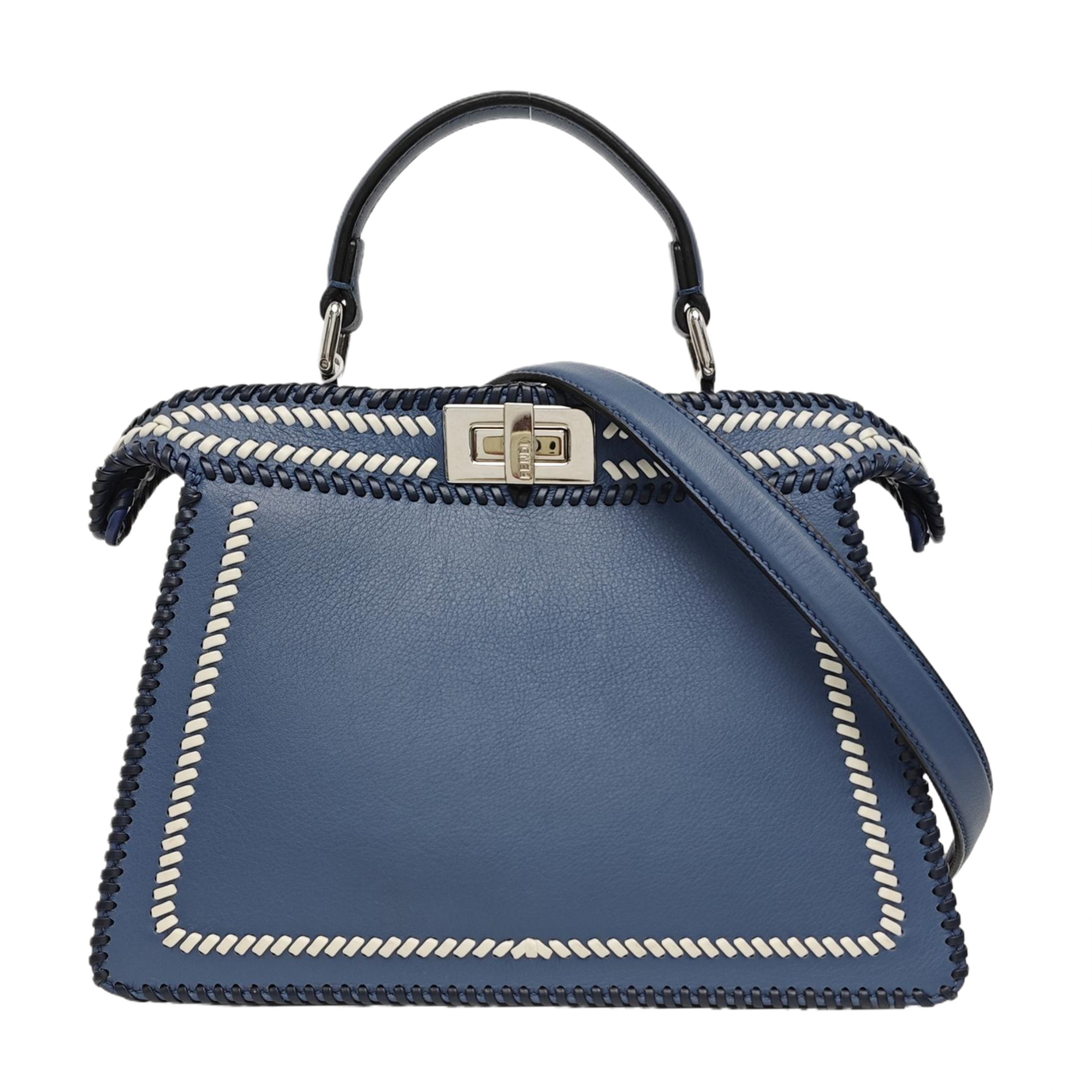 Peekaboo Mini Calfskin Blue