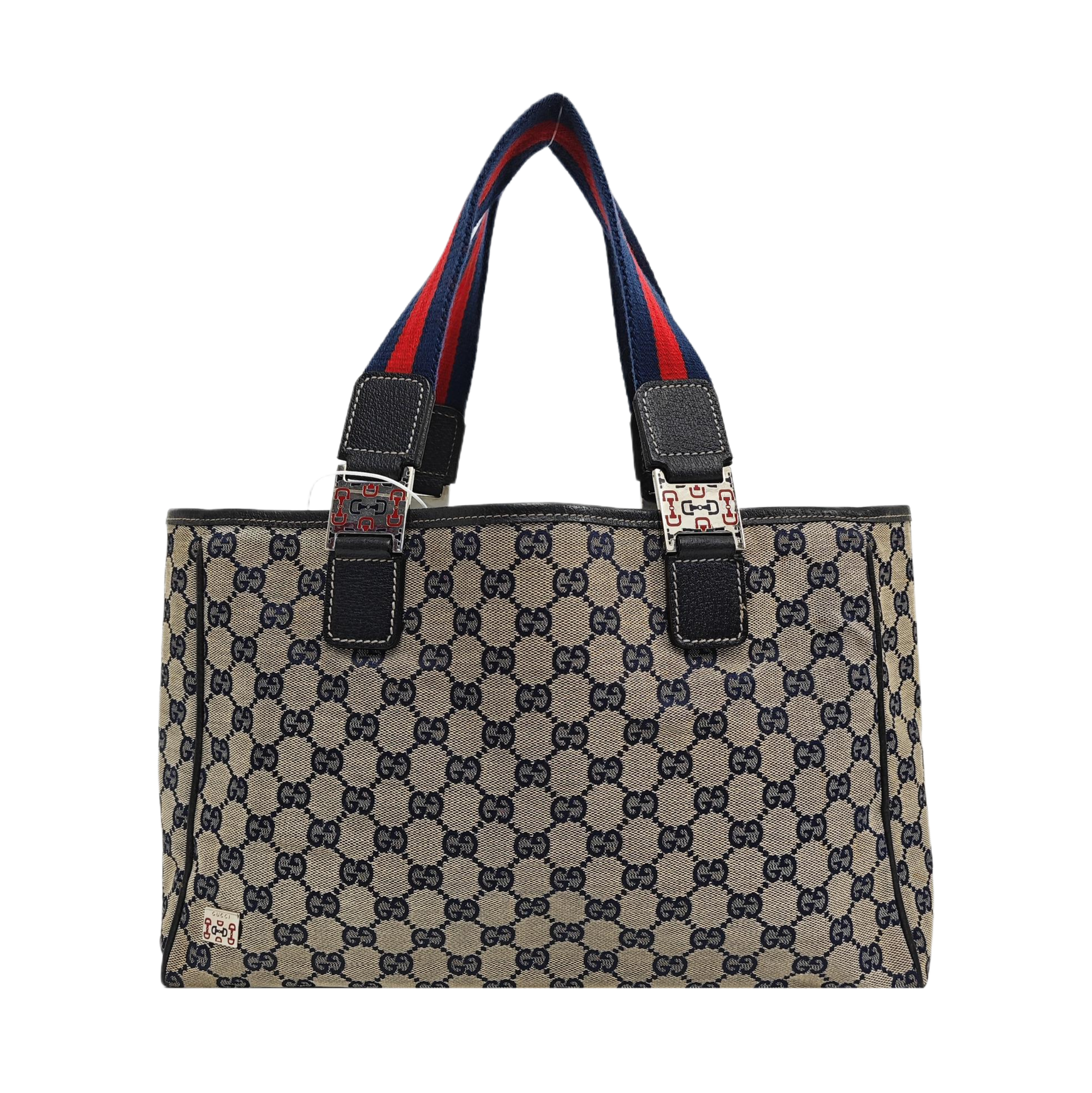 Monogram Canvas Tote Bag Brown