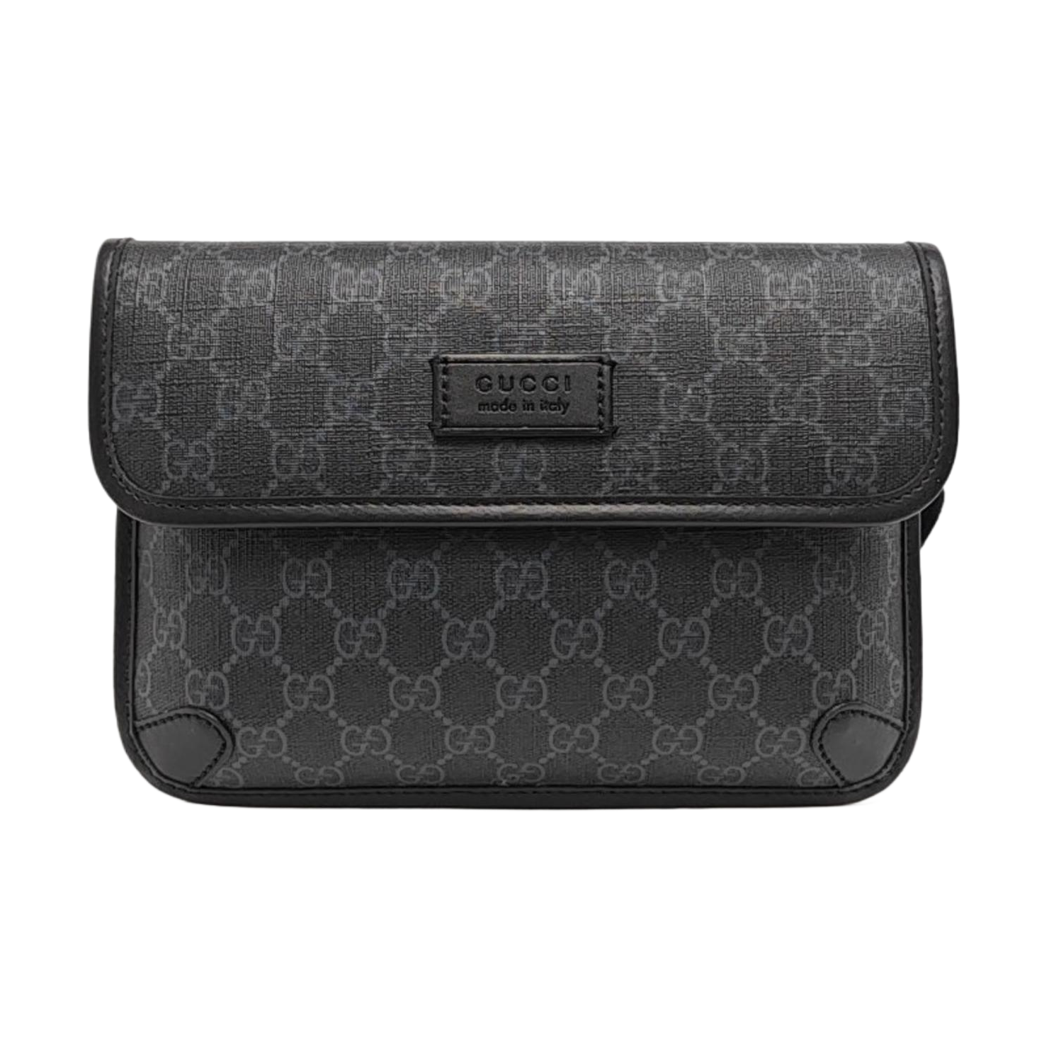 Neo Vintage Monogram Coated Canvas Black
