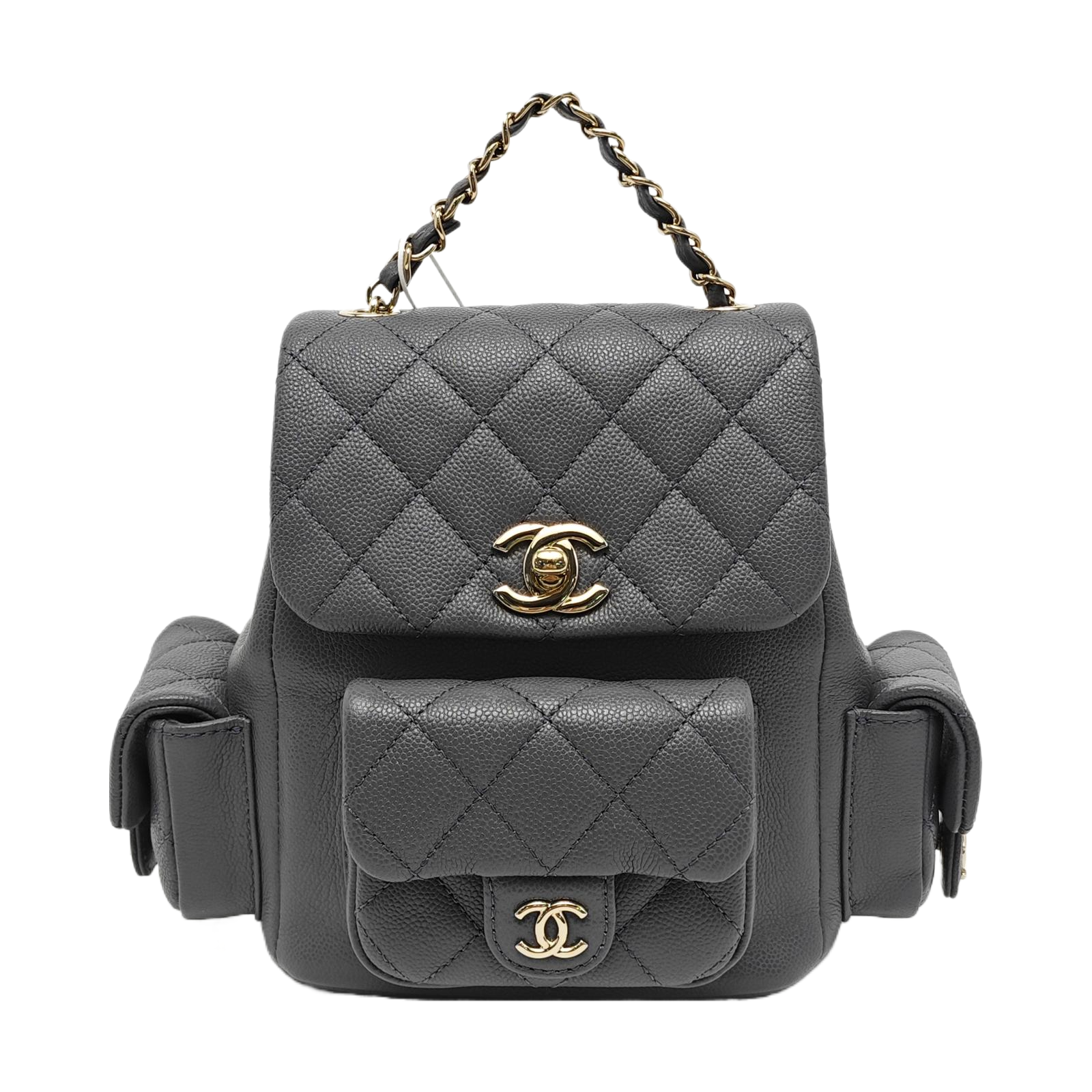 DUMA Quilted Grained Calfskin Gray