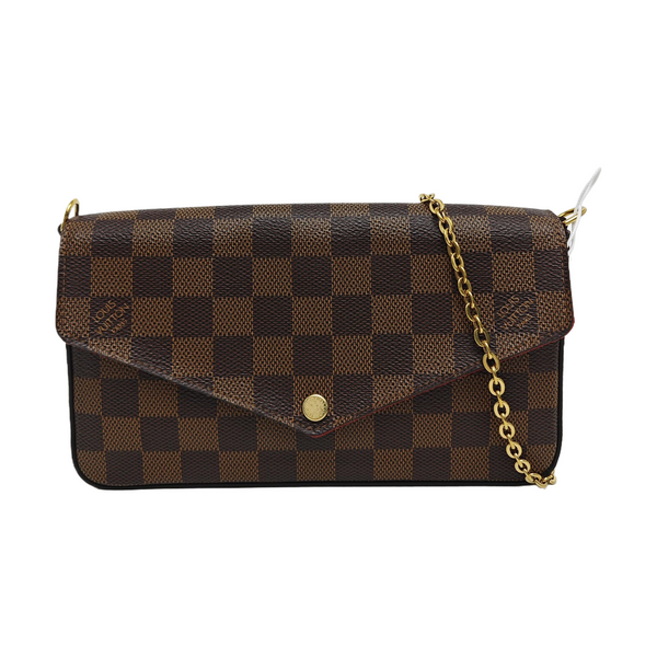 Authenticated pre-owned  FÉLICIE Coated Canvas Brown - Shoulder Bag at Looply