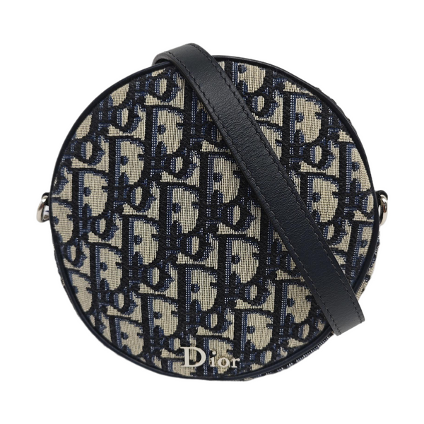 Oblique Canvas Shoulder Bag Small Blue