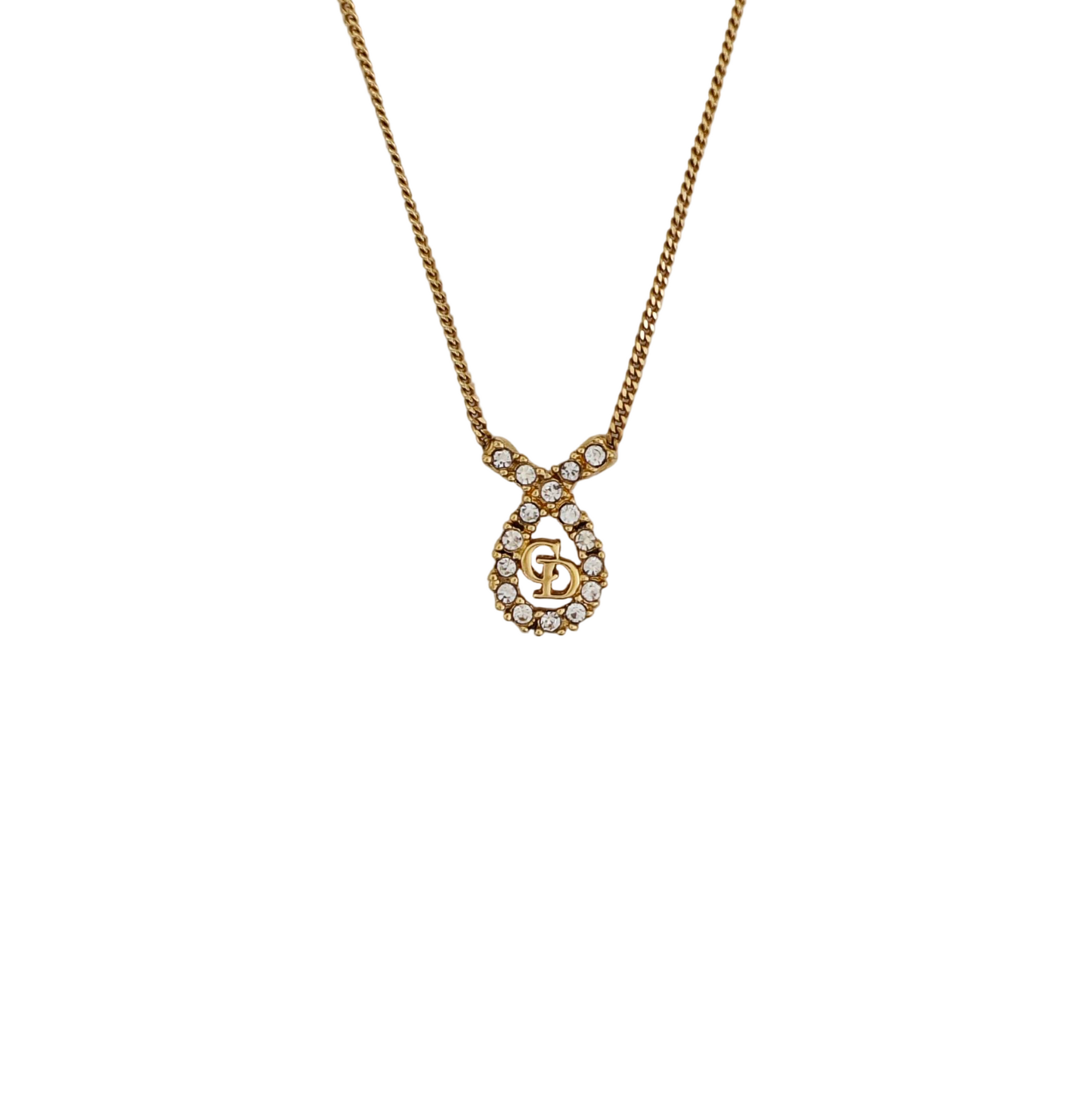 Petit CD Metal Gold Necklace