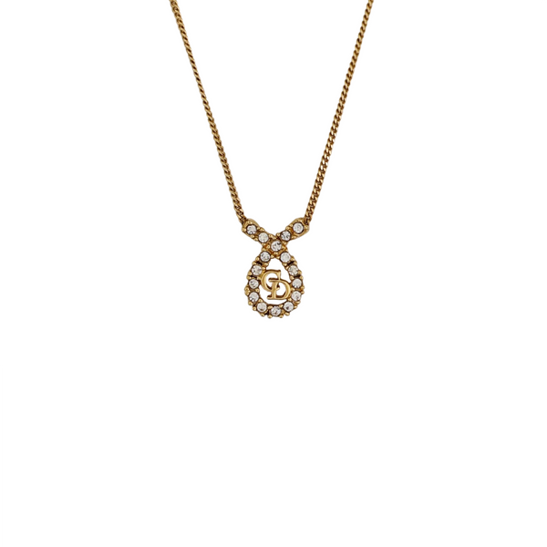 Petit CD Metal Gold Necklace