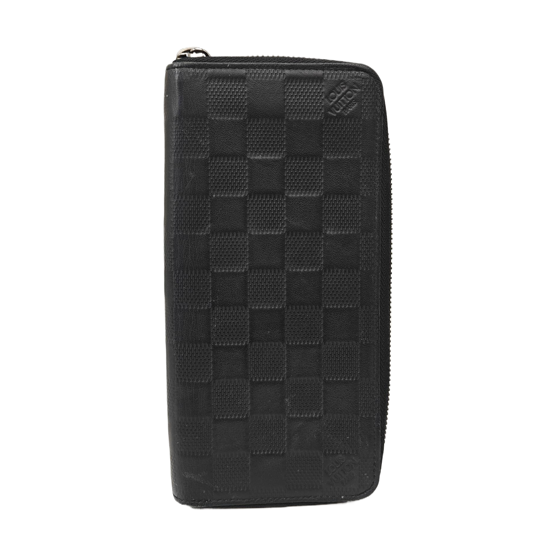ZIPPY Damier Graphite Calfskin Black Wallet