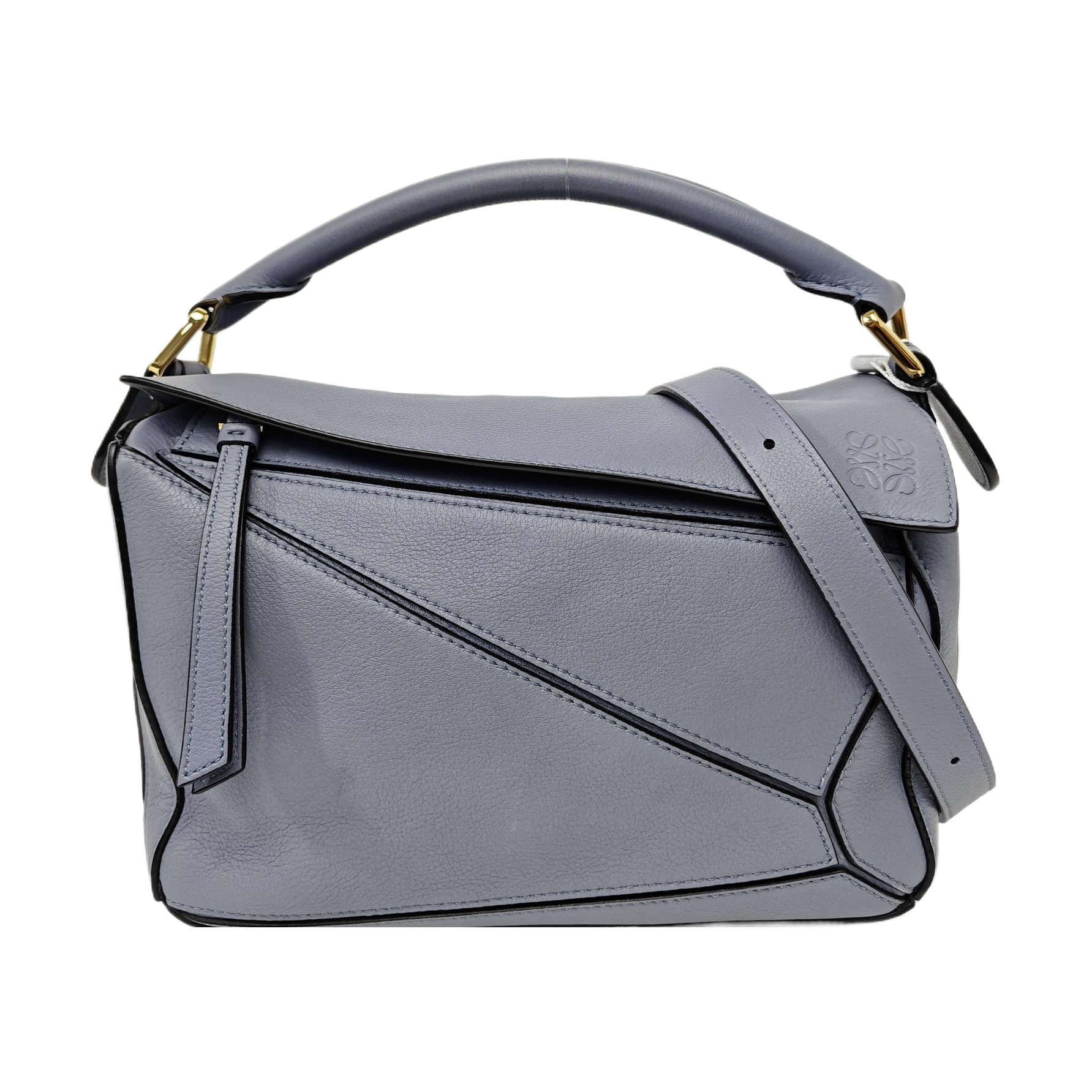 Puzzle Small Quilted Calfskin Blue