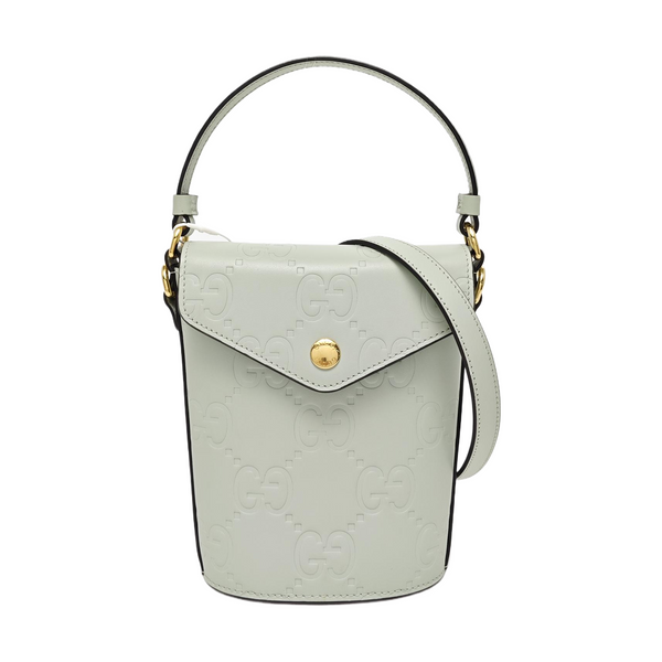 Monogram Calfskin Bucket Bag Mini Green