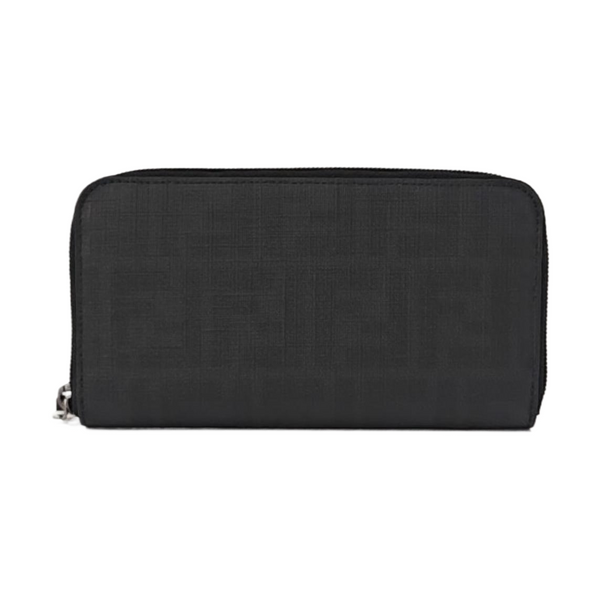 Coated Canvas Wallet Black