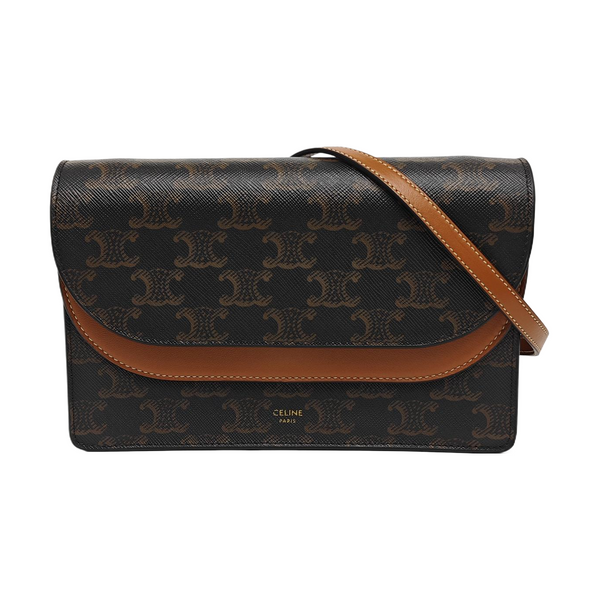 TRIOMPHE CANVAS Small Coated Canvas Brown