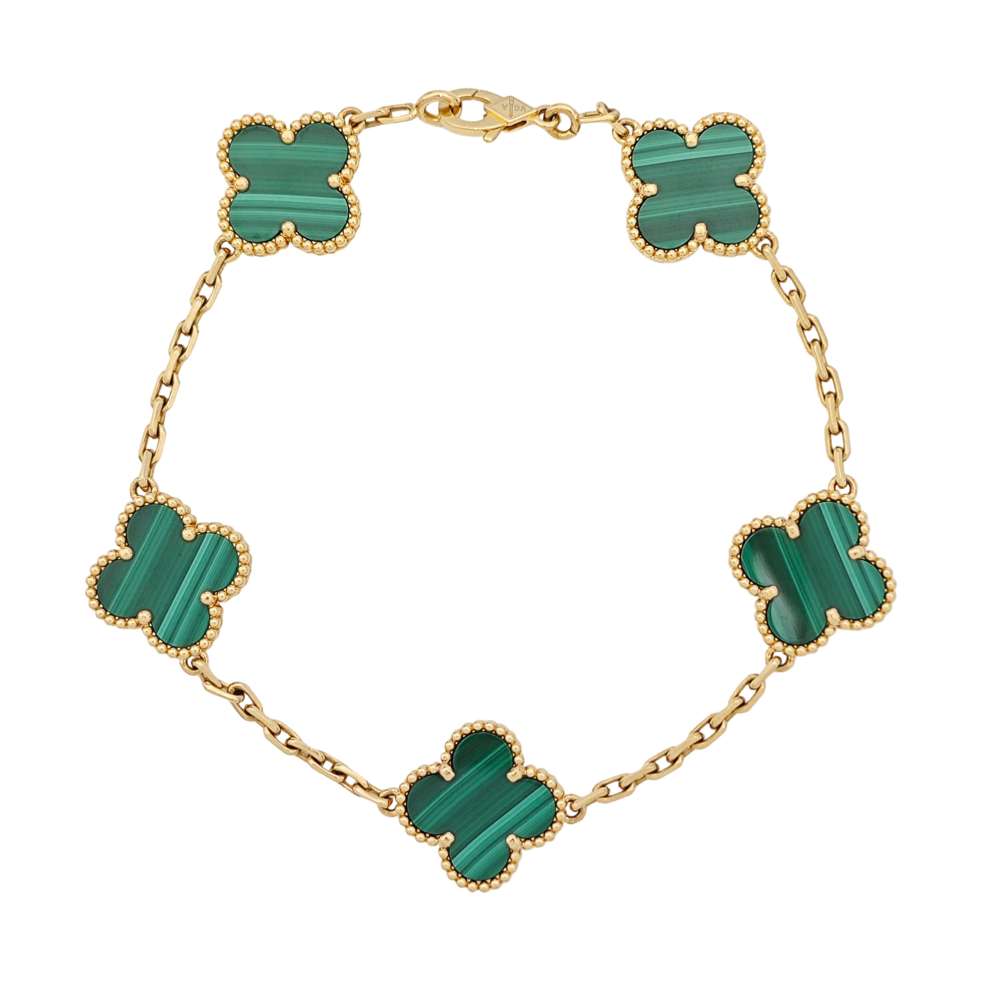 Vintage Alhambra 18k Gold Bracelet